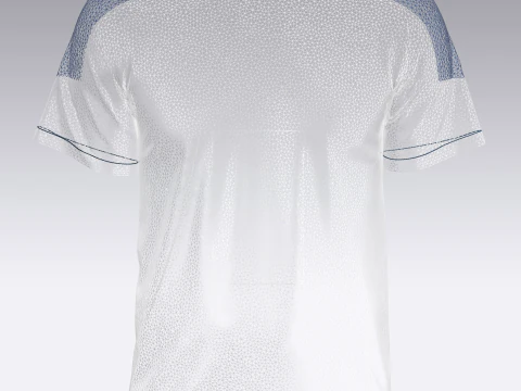 Soccer Multi color Blue Jersey Player-10 3D Model