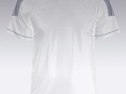 Soccer Neon Yellow with multi color Jersey Player-10 3D Model