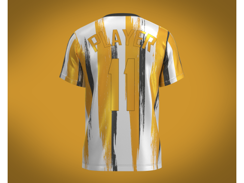 Soccer Orange Sports Jersey Player-11 3D Модель