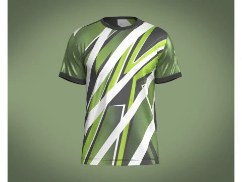 Jersey Cetak Sepak Bola Model 3D