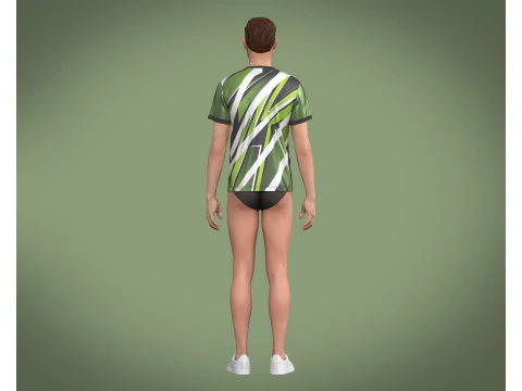 Soccer Print Jersey 3D Model