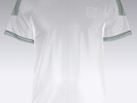 Soccer Printed Green Jersey Player-10 3D Model