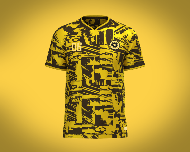 Soccer Printed jersey Player-06 3D Model .c4d .max .obj .3ds .fbx .stl .blend 