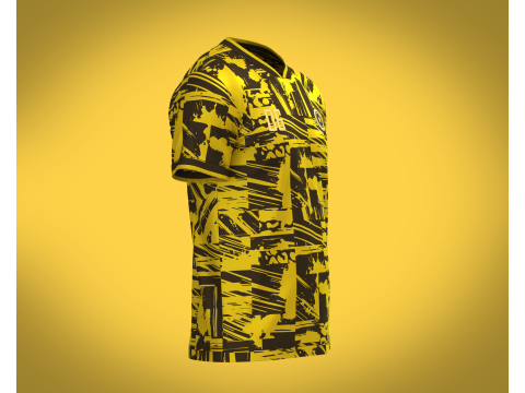 Soccer Printed jersey Player-06 3D Model