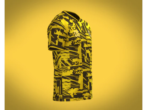 Soccer Printed jersey Player-06 3D Model