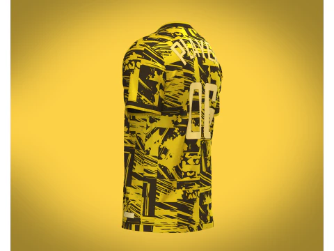Soccer Printed jersey Player-06 3D Model