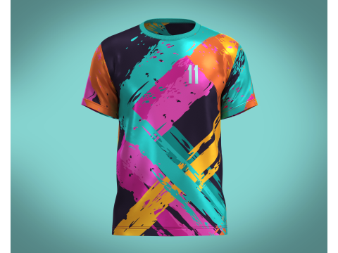 Soccer Printed Jersey Player 11 Modello 3D