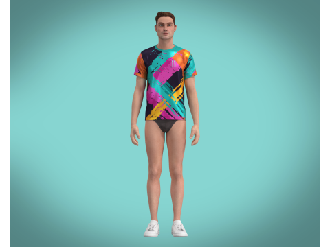 Soccer Printed Jersey Player 11 3D 模型