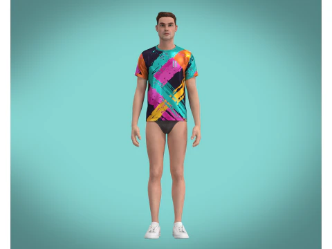 Soccer Printed Jersey Player 11 3D Model
