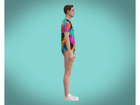 Soccer Printed Jersey Player 11 3D Model