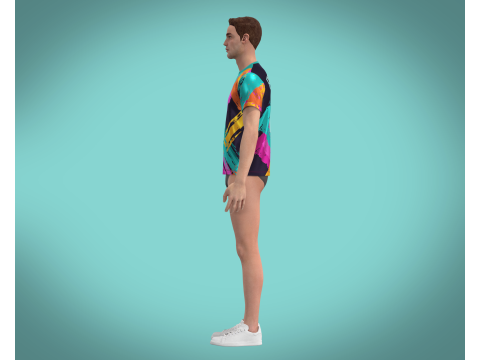 Soccer Printed Jersey Player 11 3D 模型