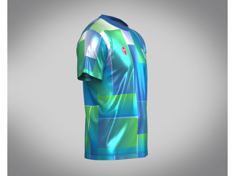 Soccer Printed Jersey - 11 3D Model