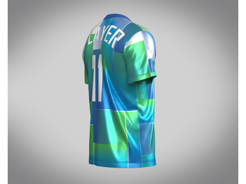 Soccer Printed Jersey - 11 3D Model
