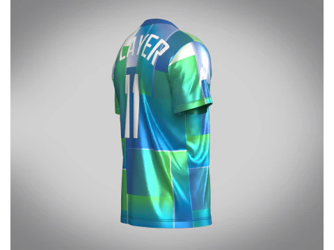 Soccer Printed Jersey - 11 3D Model