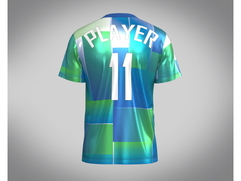 Soccer Printed Jersey - 11 3D Model