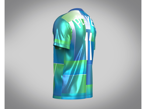 Soccer Printed Jersey - 11 3D Model