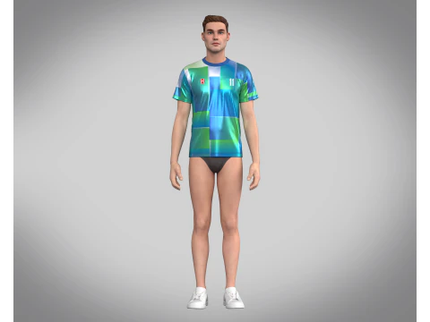Soccer Printed Jersey - 11 3D Model