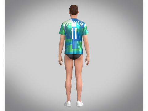 Soccer Printed Jersey - 11 3D Model