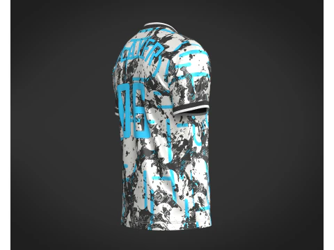 Soccer Printed jersey Player-06 V2 3D Model