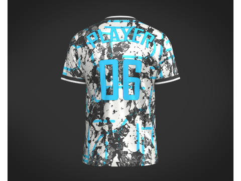Soccer Printed jersey Player-06 V2 Modelo 3D