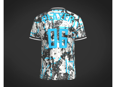 Soccer Printed jersey Player-06 V2 3D Model