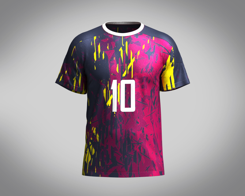 Soccer Purple Jersey Player-10 3Dモデル .c4d .max .obj .3ds .fbx .stl .blend 