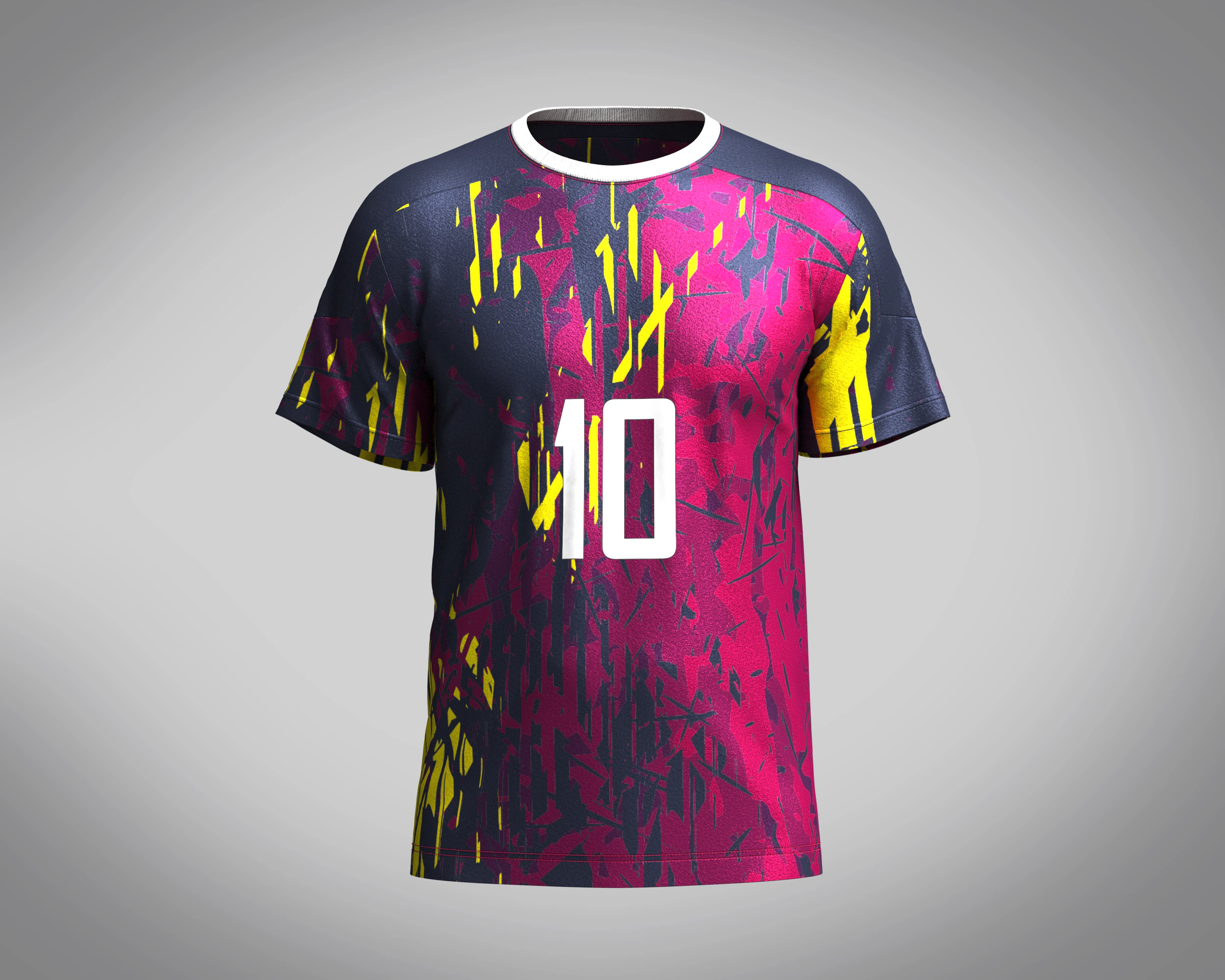 Soccer Purple Jersey Player-10 3D Model .c4d .max .obj .3ds .fbx .stl .blend 