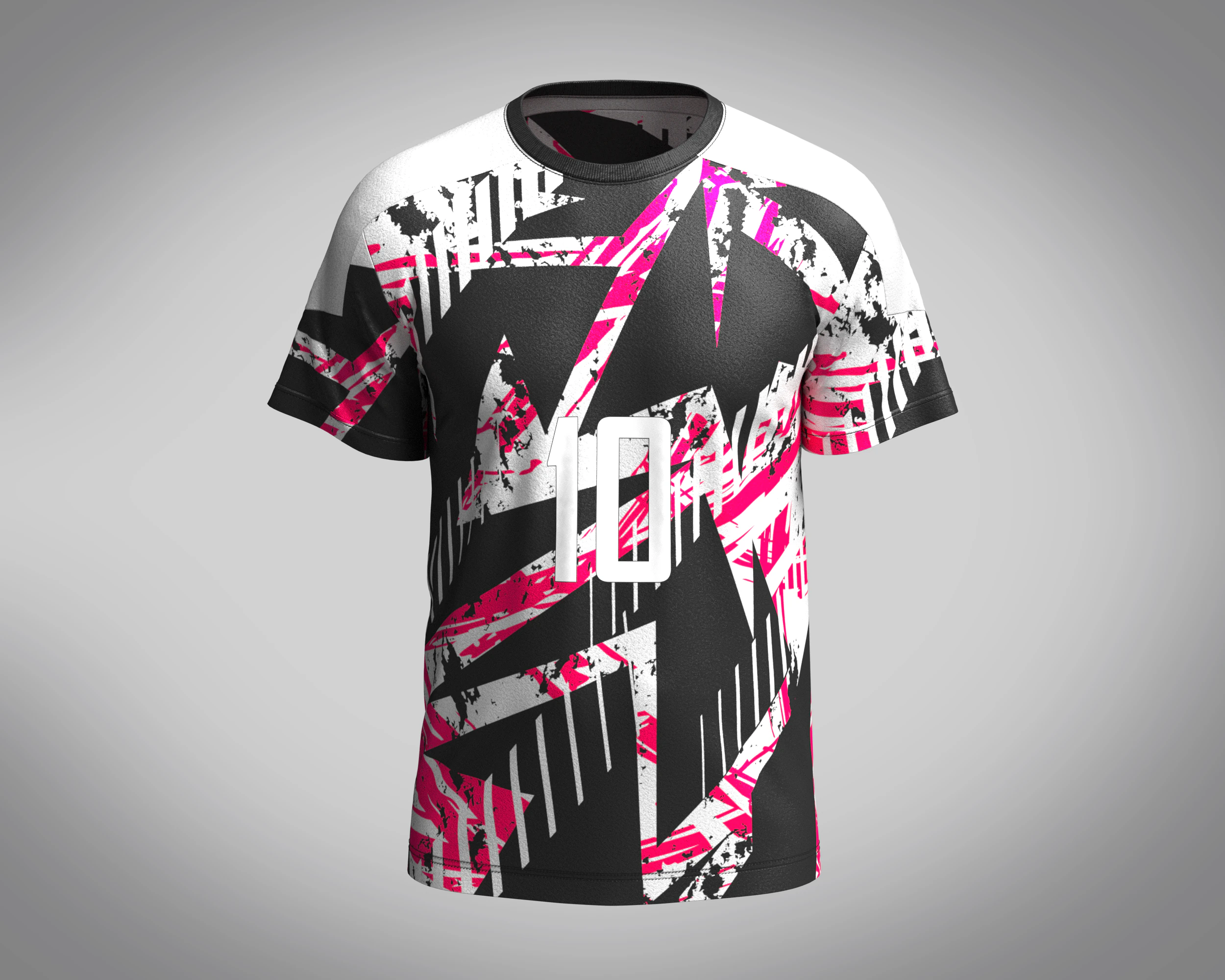 Soccer Black with multi color Jersey Player-10 3D Model .c4d .max .obj .3ds .fbx .stl .blend 