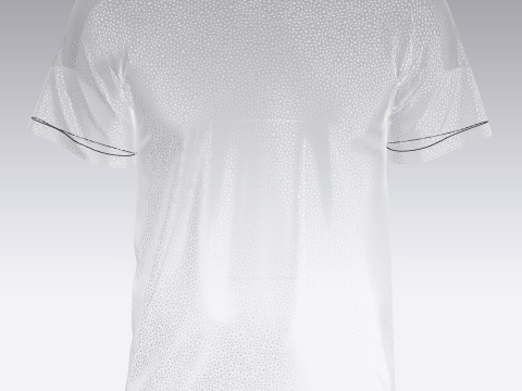 Soccer Black with multi color Jersey Player-10 3D Model