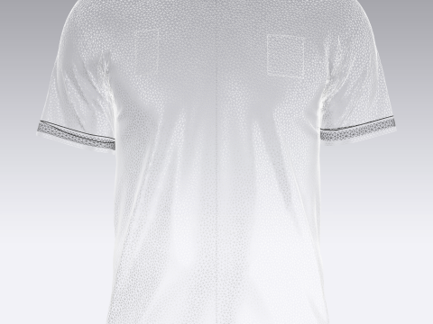 Soccer Black Jersey Player-04 Model 3D