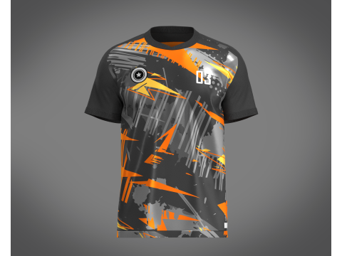Soccer Black jersey Player 03 3D Model