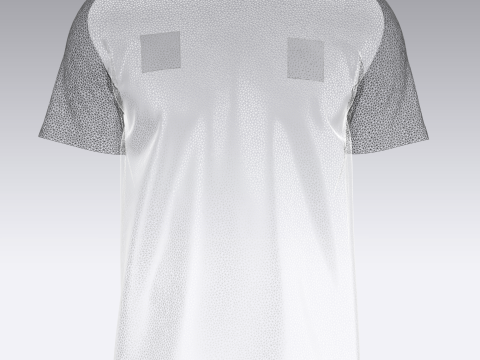 Soccer Black jersey Player 03 3D 모델