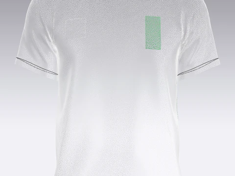 Soccer Black And Green Football Jersey Player-11 3D Model