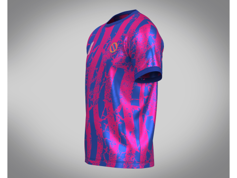 Soccer Blue And Red Jersey Player-11 Modelo 3D