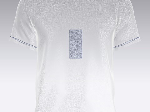Soccer Blue And Orange Sports Jersey Player-11 Model 3D