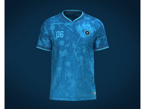 Синя футболка Player-06 3D Модель