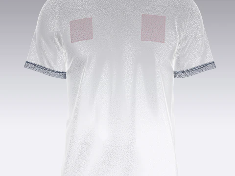 Soccer Blue Jersey Player 08 3D Model