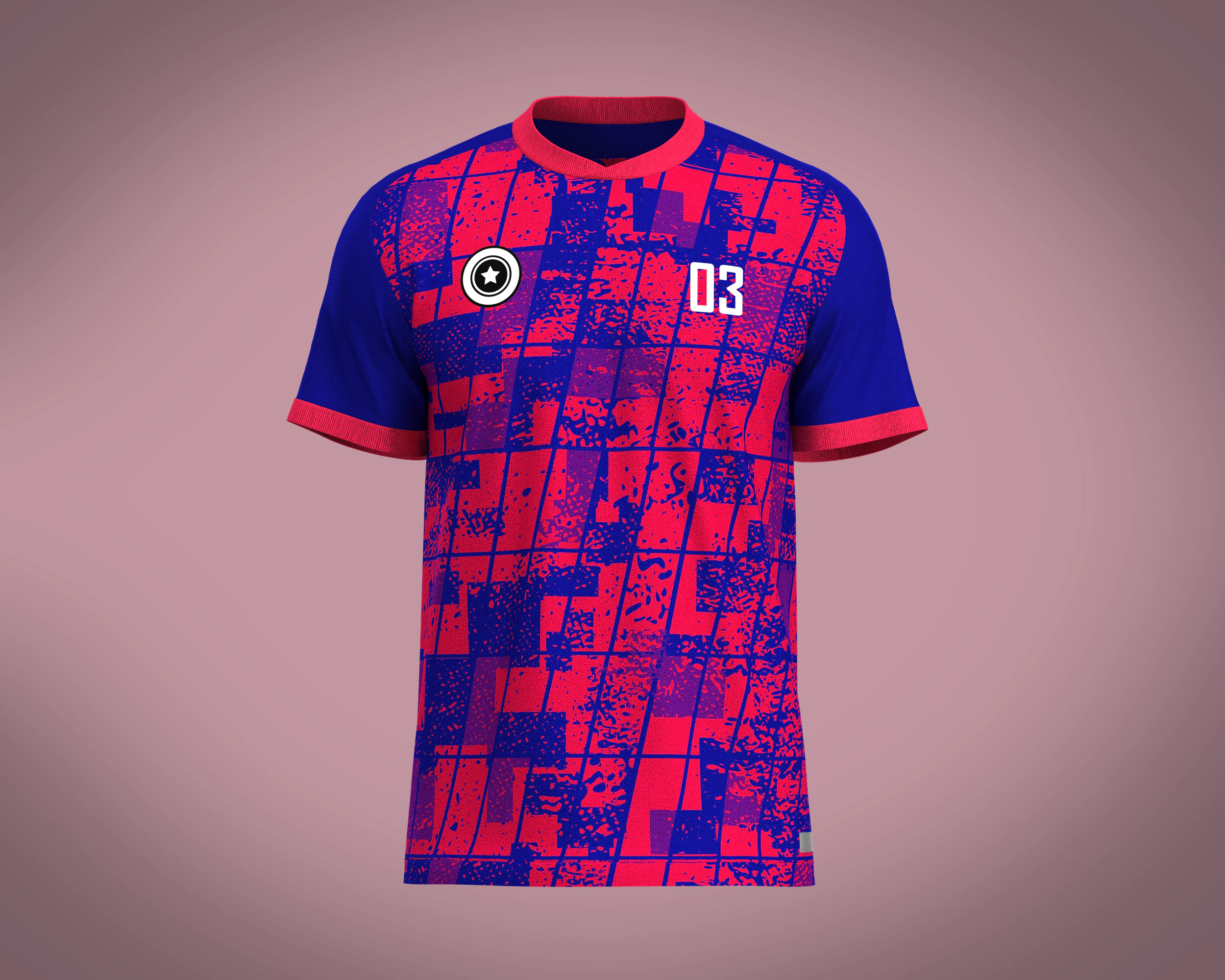 Soccer Blue jersey Player 03 V2 3D Model .c4d .max .obj .3ds .fbx .stl .blend 