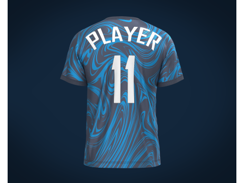 Soccer Blue Jersey Player-11 3D Модель