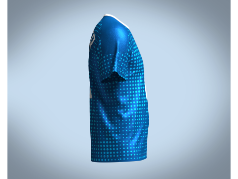 Soccer Blue Jersey Player-10 3D 모델