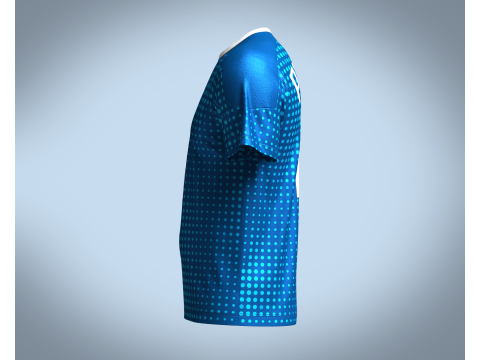 Soccer Blue Jersey Player-10 3D 모델