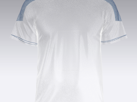 Soccer Blue Jersey Player-10 3D 모델