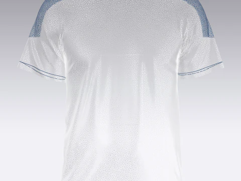 Soccer Blue Jersey Player-10 3D Model