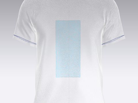 Soccer Blue Stripe Jersey Player-11 V2 3D Model