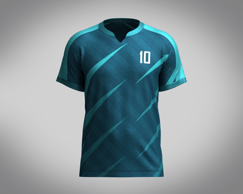 Mens Soccer Ash color Jersey Player-10 Model 3D .c4d .max .obj .3ds .fbx .stl .blend 