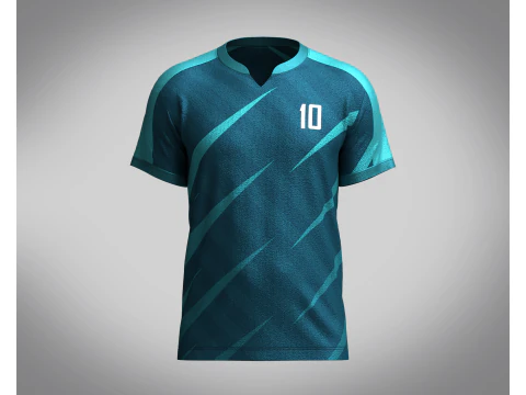 Voetbalshirt voor heren in askleur Speler-10 3D Model