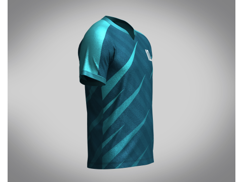Mens Soccer Ash color Jersey Player-10 Model 3D