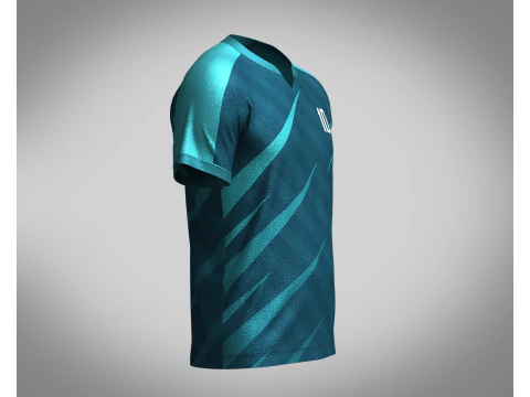 Mens Soccer Ash color Jersey Player-10 3D Model