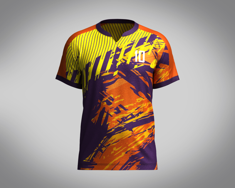 Men Soccer Brown and Yellow Jersey Player-10 3D Model .c4d .max .obj .3ds .fbx .stl .blend 