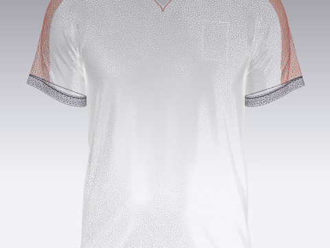 Men Soccer Brown and Yellow Jersey Player-10 3D Model
